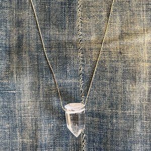 Crystal Clear Quartz Point Necklace